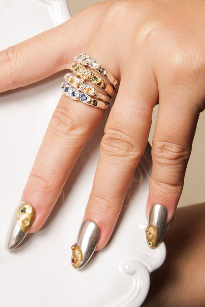 Silver Cirus Ring with Citrine