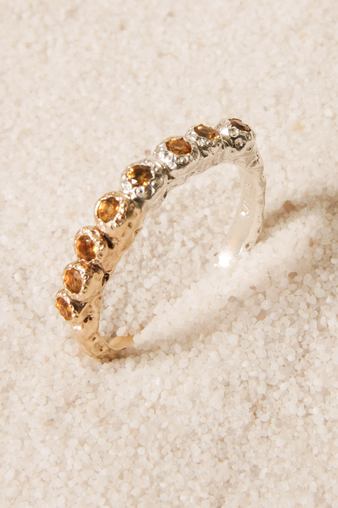 Fire and Ice Creature Ring with Citrine