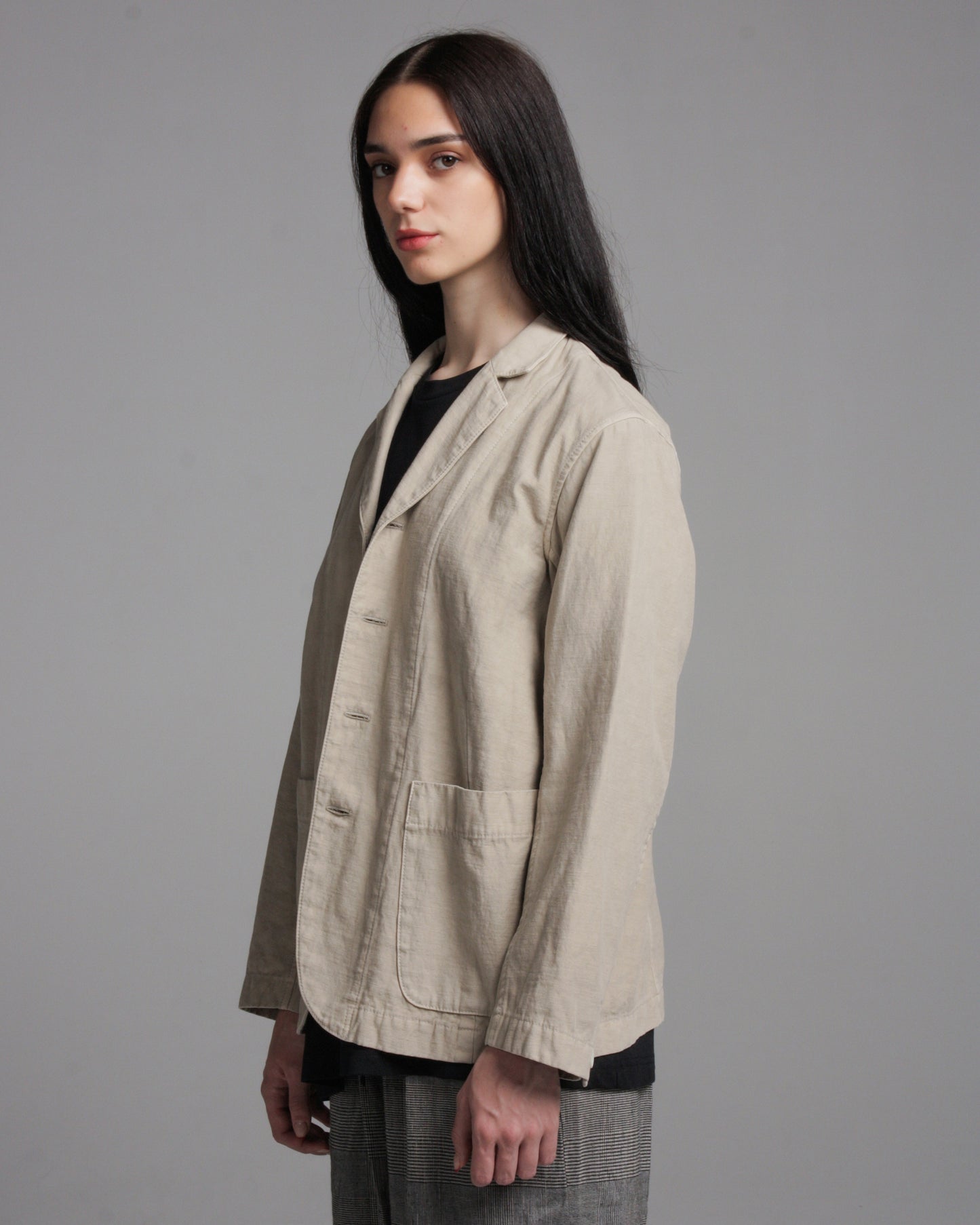 Beige Recycled Cotton Jacket