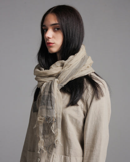 Beige Bengara Dye Stole