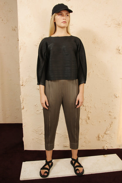 Tapered Trousers Taupe