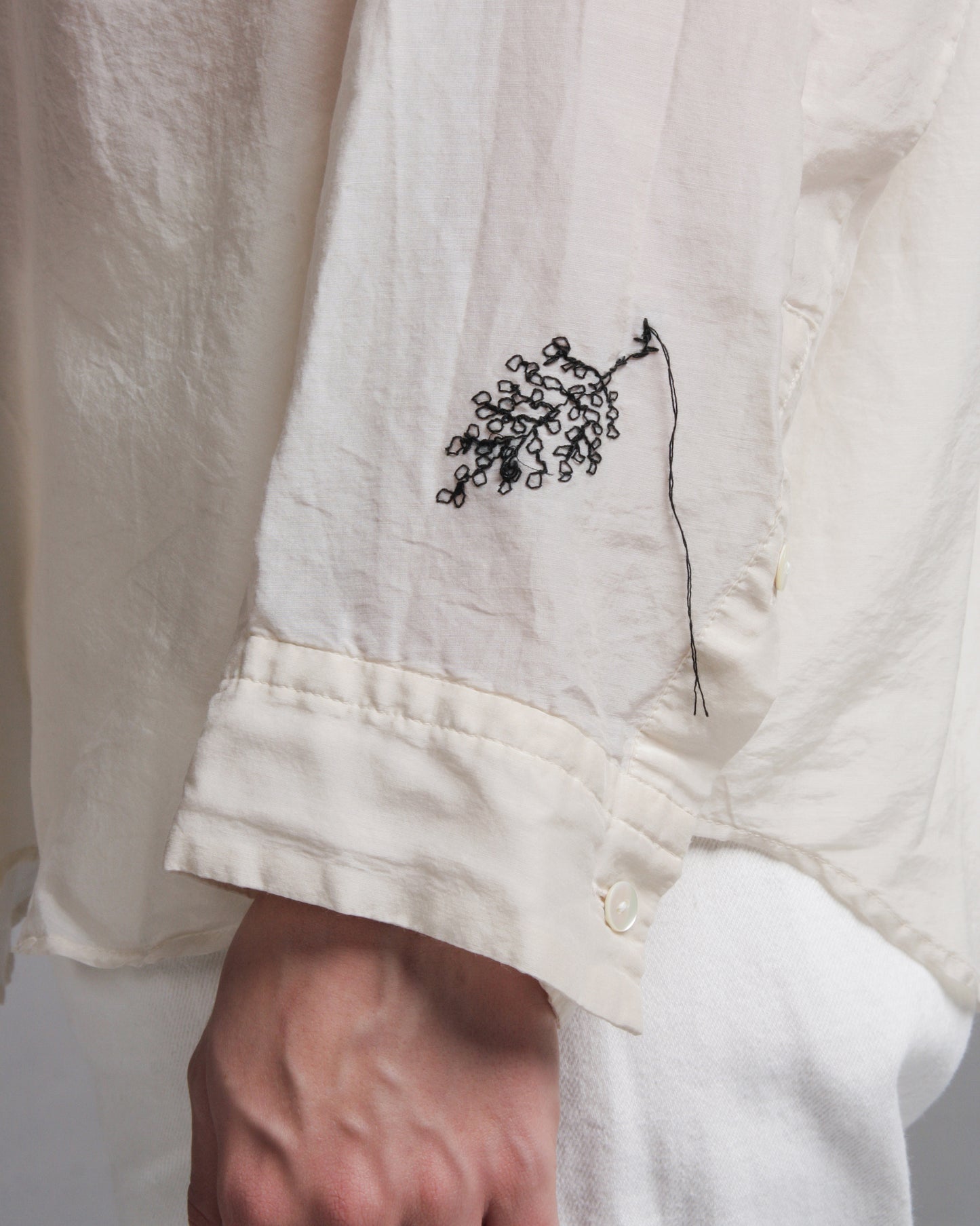 Ivory Wildflower Embroidery Blouse