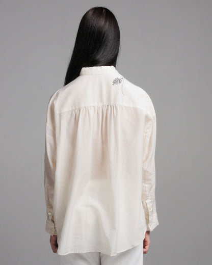 Ivory Wildflower Embroidery Blouse