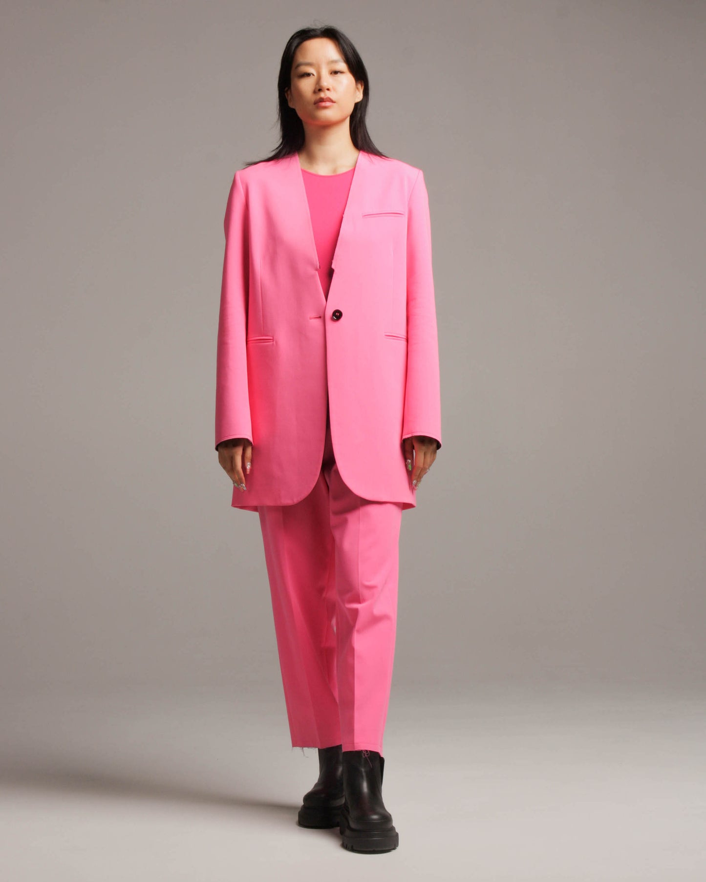 Pink Long Blazer