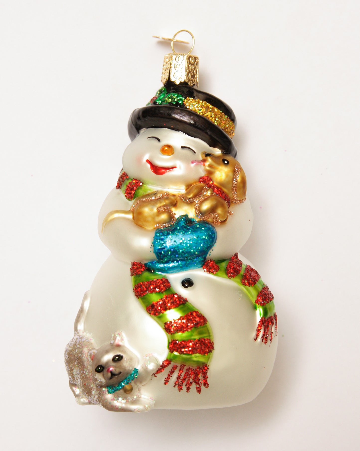 Snowman Playful Pets Ornament
