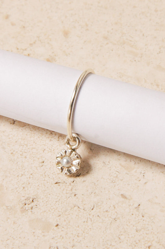 Silver Mini Dita Sleeper with Pearl