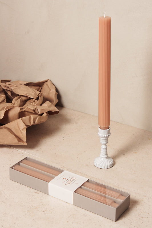 Fancy Taper Candle 10 Inch Petal