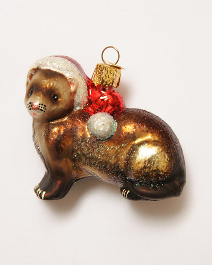 Christmas Ferret Ornament