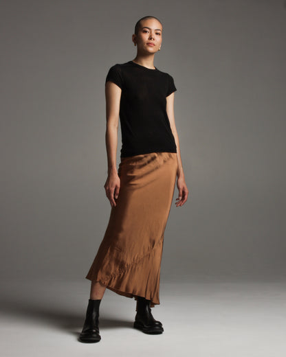 Black Cropped Level Tee