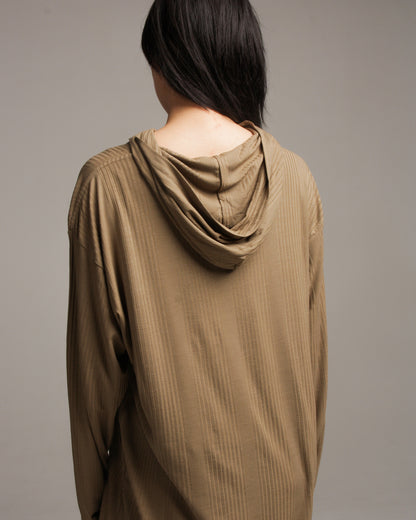 Taupe Hooded Lounge Dress