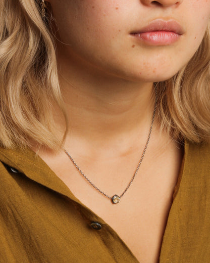 Belquis Golden Rutilated Quartz Necklace