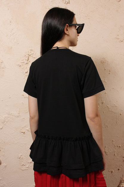 Black Frill Tee
