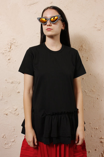 Black Frill Tee