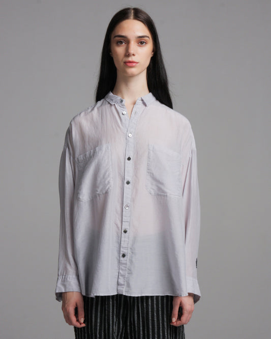 Blue Wildflower Embroidery Blouse