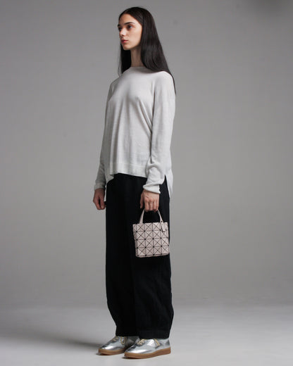 Beige Lucent Boxy Handbag