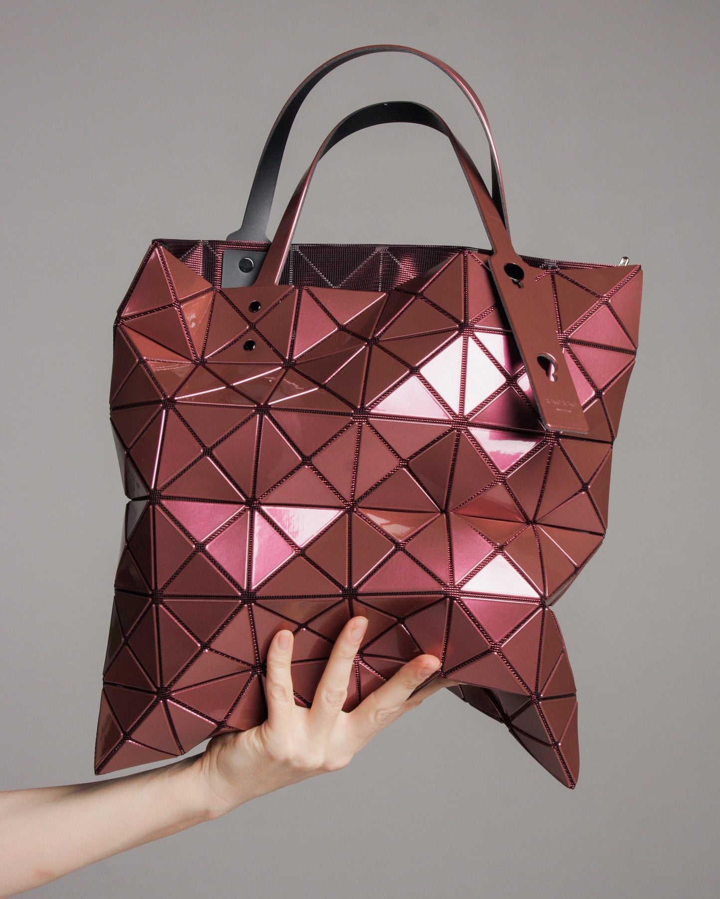 Burgundy One Tone Lucent Tote