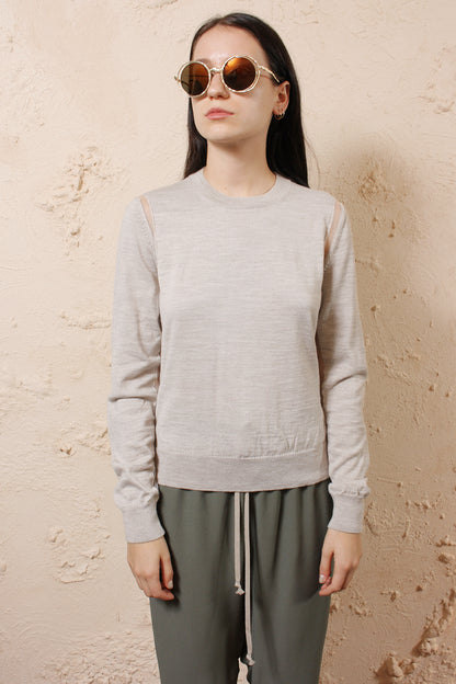Mesh Detail Sweater