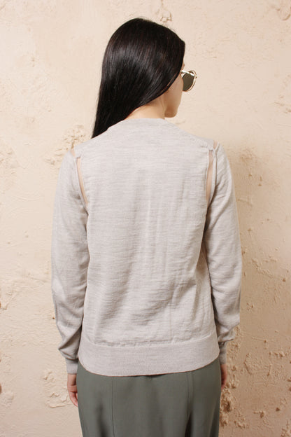 Mesh Detail Sweater