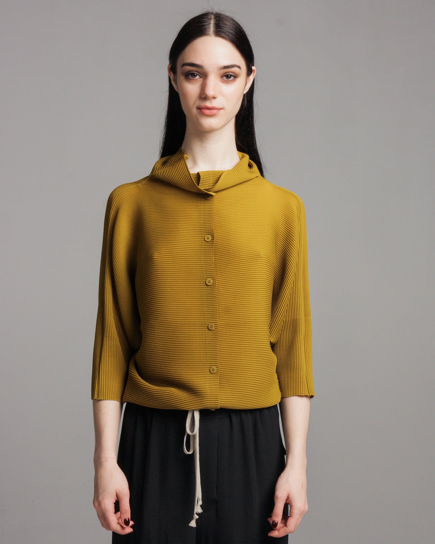 Mustard Dolman Stretch Cardigan