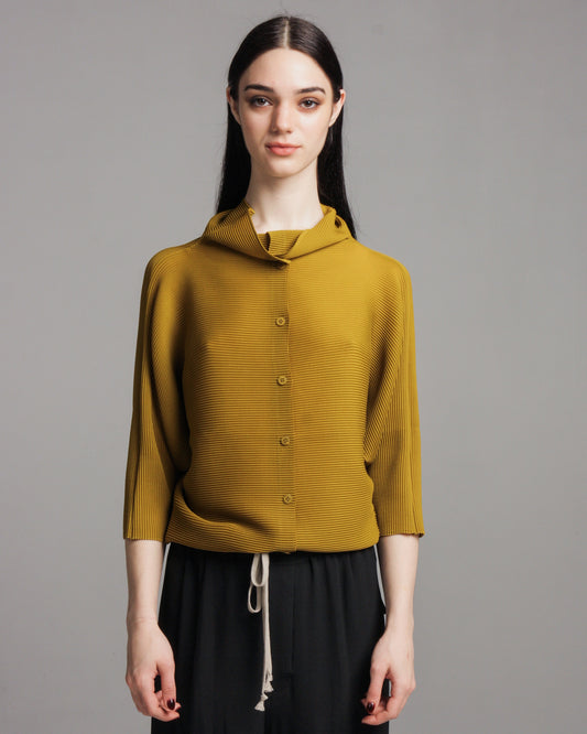 Mustard Dolman Stretch Cardigan