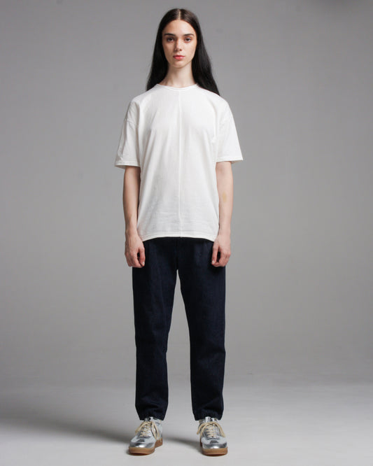 Indigo Cotton Linen Denim Pants