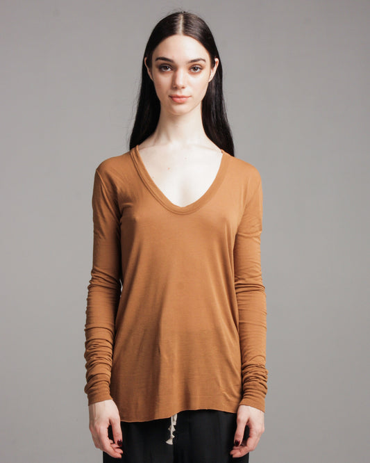 Honey Long Sleeve V Neck Tee