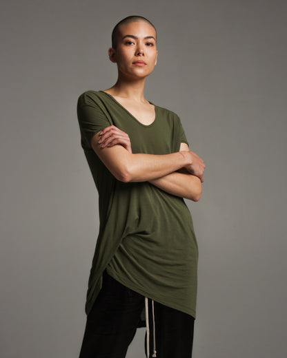 Green Hiked Tee