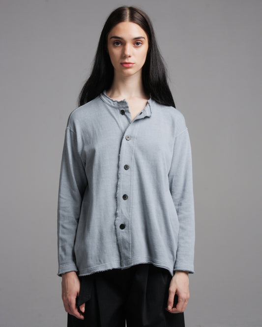 Blue Soft Jersey Cardigan