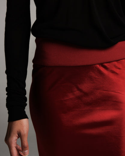 Carnelian Calf Bias Skirt