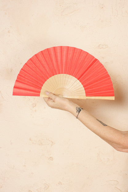 Solid Red Fan