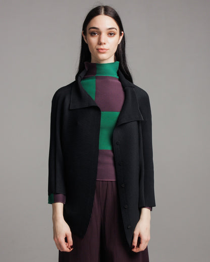 Black Dolman Stretch Cardigan