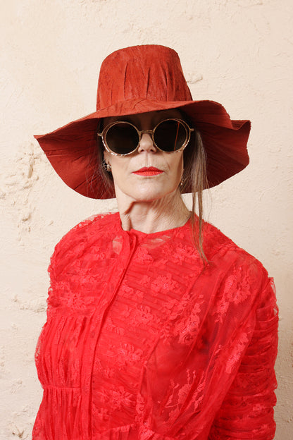 Nana Red Velvet Hat