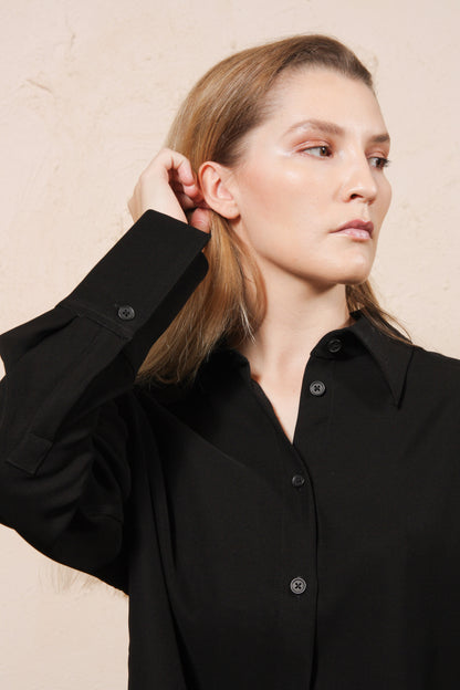 Script Cropped Shirt