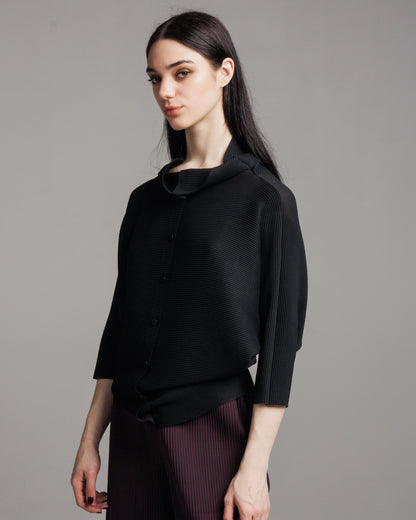 Black Dolman Stretch Cardigan