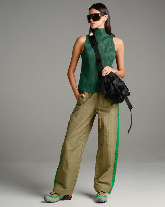 Sage Side Tape Pants