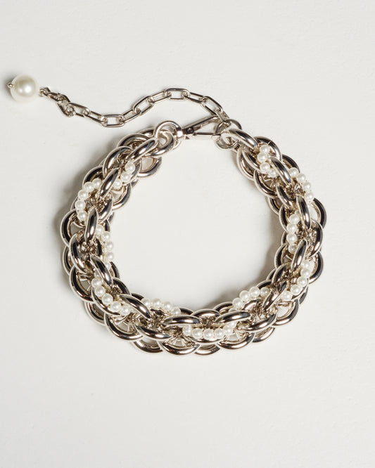 Chain Necklace with Pearls