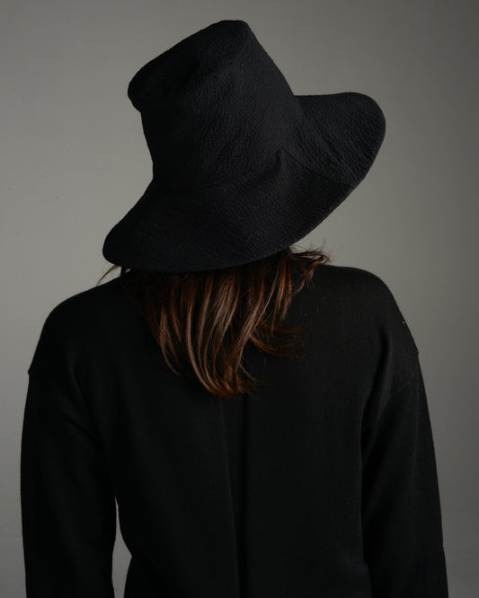 Black Wide Brim Hat