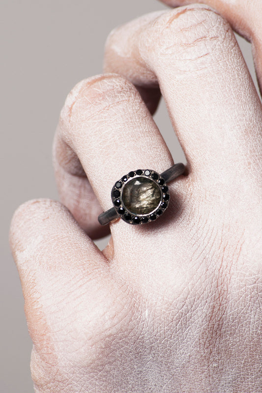 Beril Green Quartz Ring