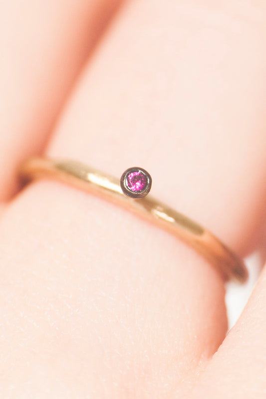 Sayaka Copper Ruby Ring