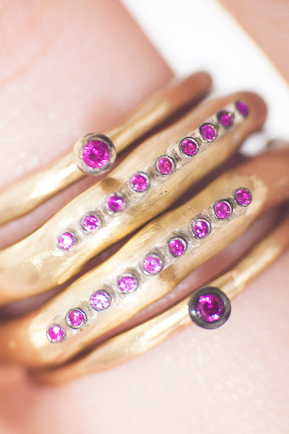 Sayaka Copper Ruby Ring