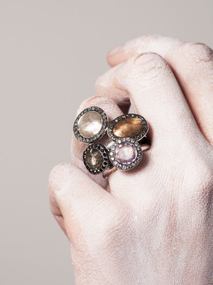 Beril Ametrine Quartz Ring