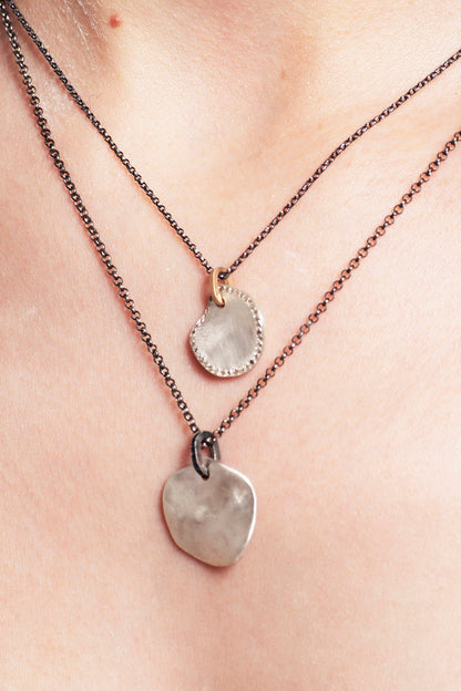Medal Cognac Diamond Necklace