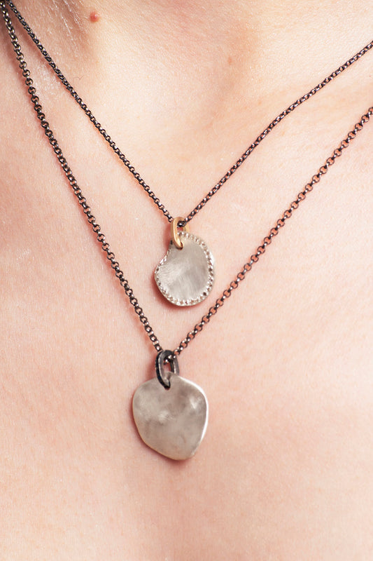 Medal Blue Sapphire Necklace