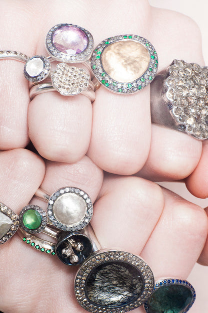 Julia Gold Emerald Ring