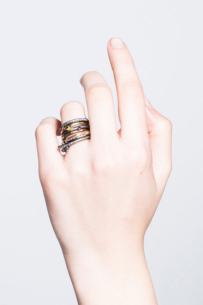 Sayaka Copper Ruby Ring